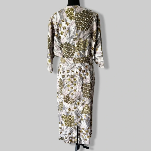 Vintage  Willy’s Influence 80s Western Style Dolman Sleeve Midi Dress - Picture 3 of 16